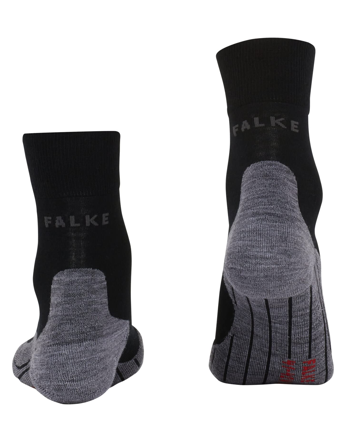 FALKE Kobiety RU4 Wool Skarpety Do Biegania średnio wyściełane zapobiegające pęcherzom długie oddychająca regulująca temperaturę neutralizująca zapachy wełna materiał funkcyjny 1 Para