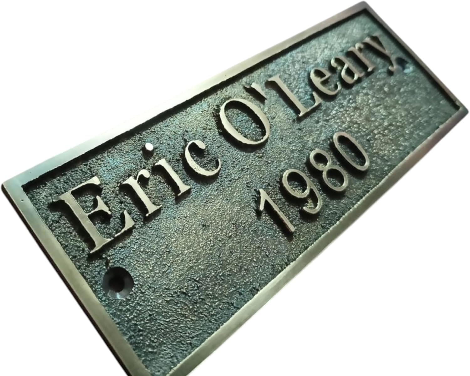 Custom Antiqued Brass Plaque | Laser Engraved House Sign | Commemorative Plaque with Antique Patina Finish (14X14 inches)