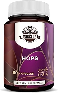 HerbEra Earth's Love - Hops 60 Capsules, 500 mg, Hops (Humulus Lupulus) Dried Flower (60 Capsules)