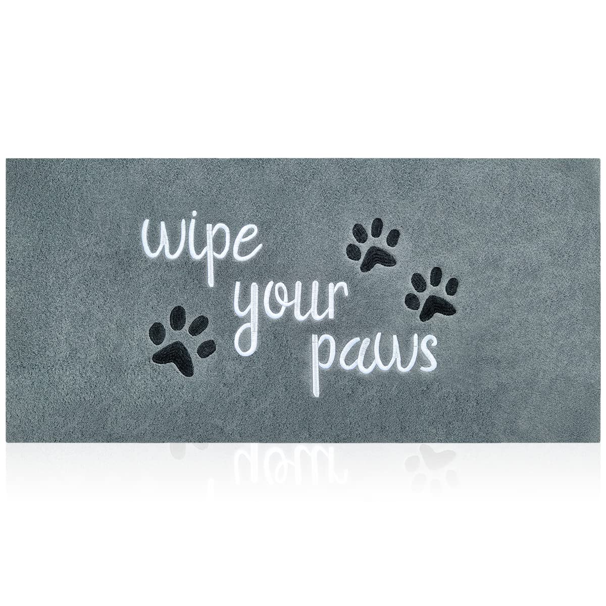 HLFMVWE Large Welcome Mat for Front Door Home Entrance Funny Doormat Wipe Your Paws Mat Outside Door Mats for Indoor Outdoor with Non Slip Rubber,