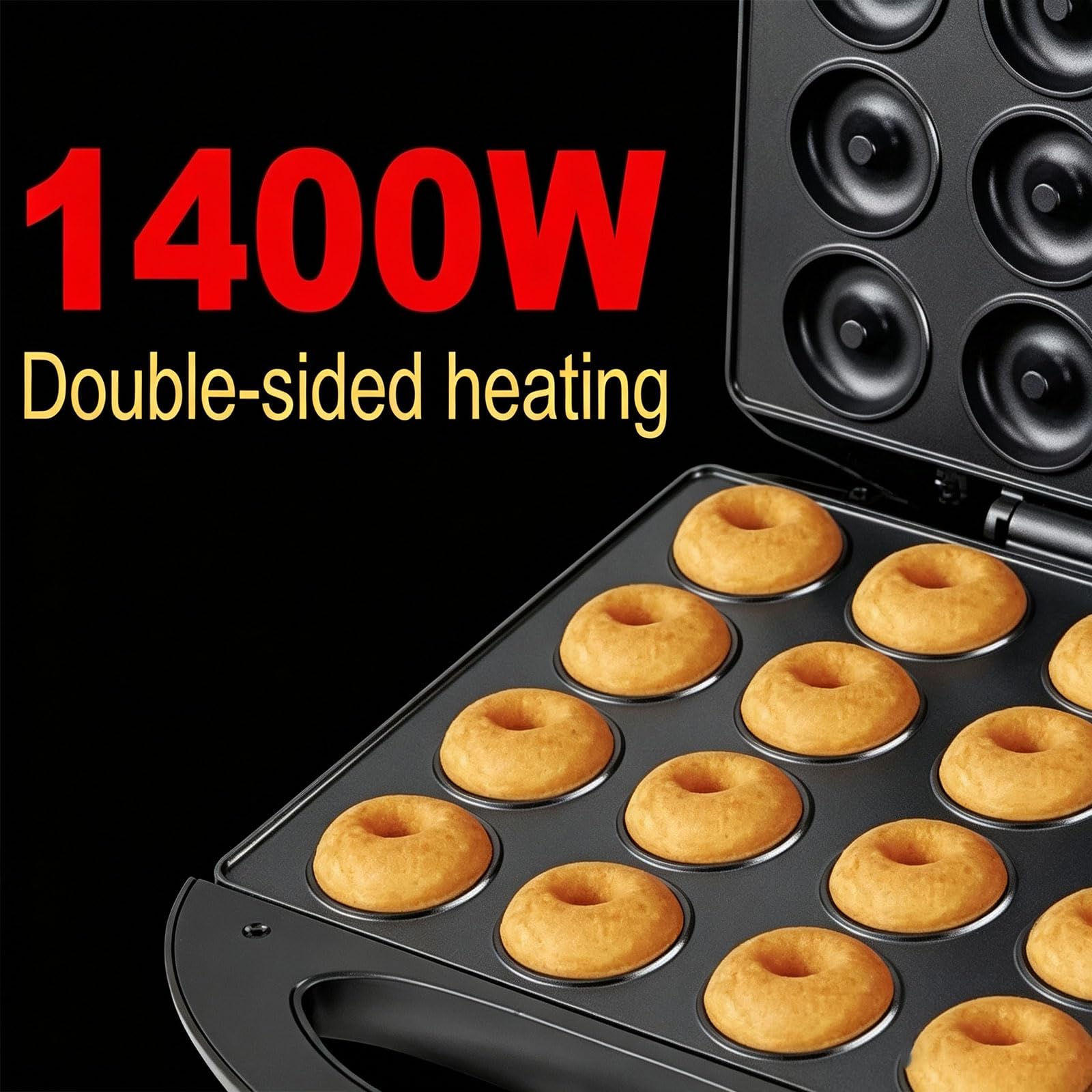 Mini Macchina per Donut 1400W, 16 Donut, Diametro 4,5cm
