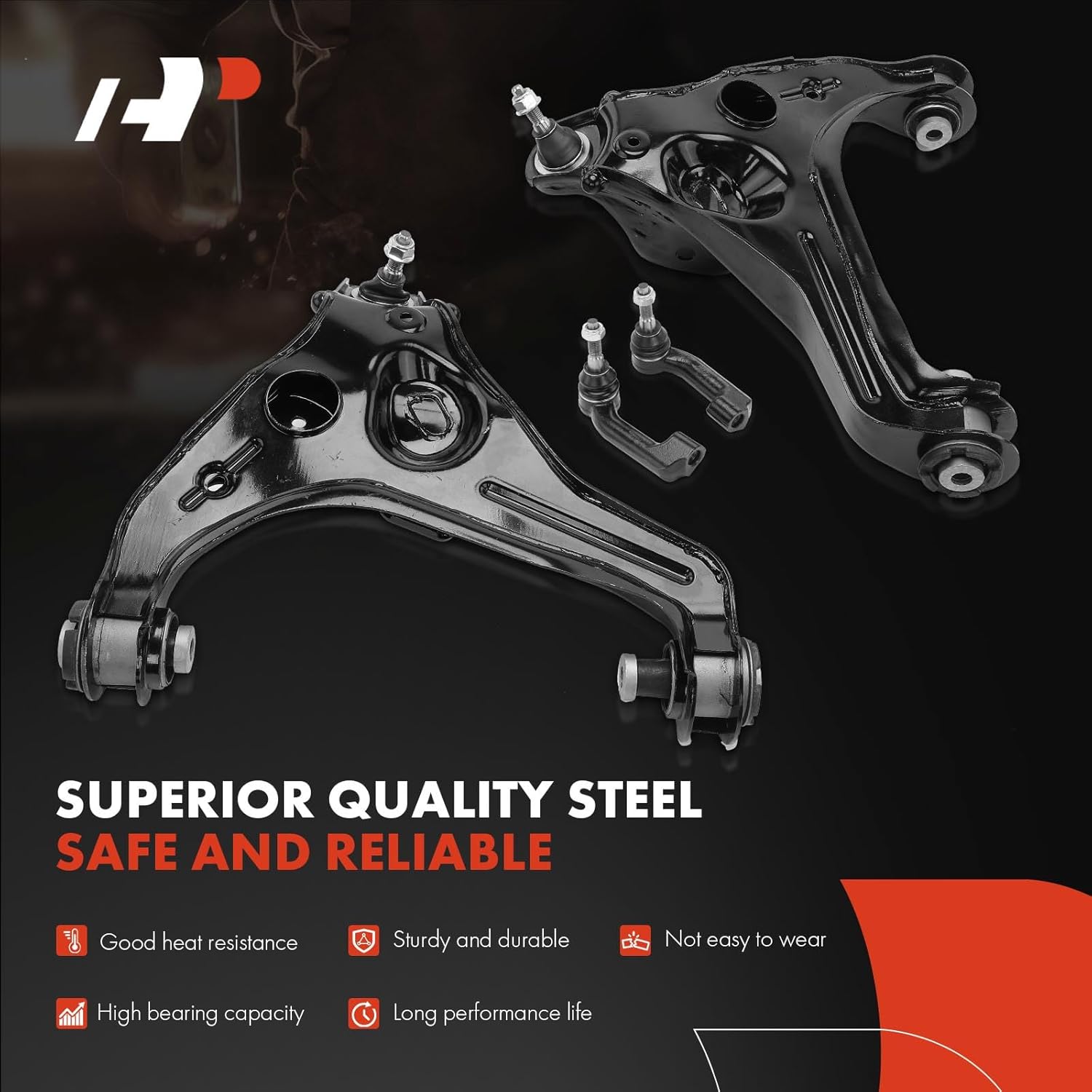 A-Premium 10Pcs Front Suspension Kit, Upper Lower Control Arm, Lower Ball Joint, Sway Bar Link, Inner Outer Tie Rod End, Compatible with Ford F-150 F150 2009 2010 2011 2012 2013