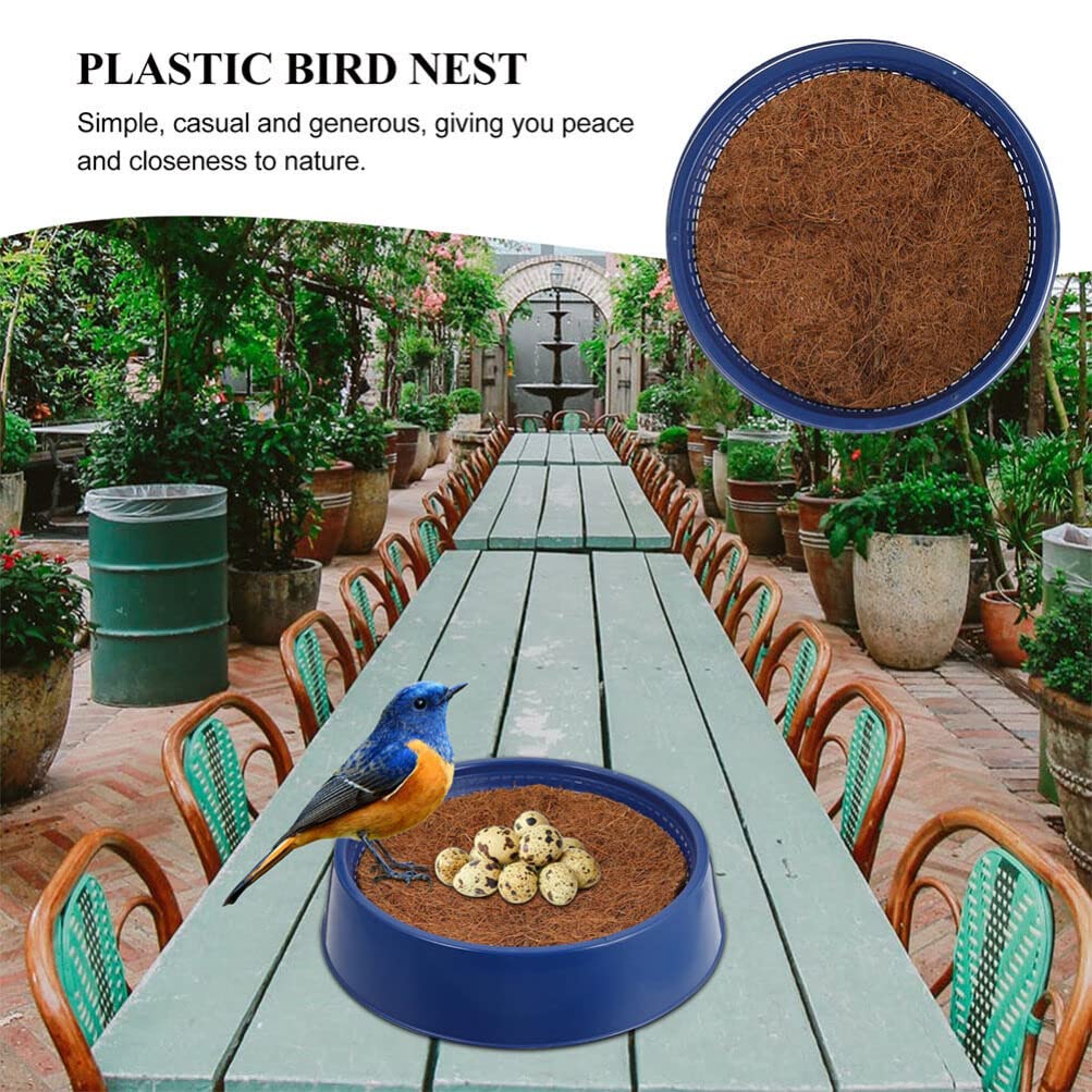 POPETPOP Nido e Accessori per Gabbie per Piccioni in Plastico Blu Riutilizzabile Resistente e Compatto, per Uccelli per Matrimoni ed Ingressi
