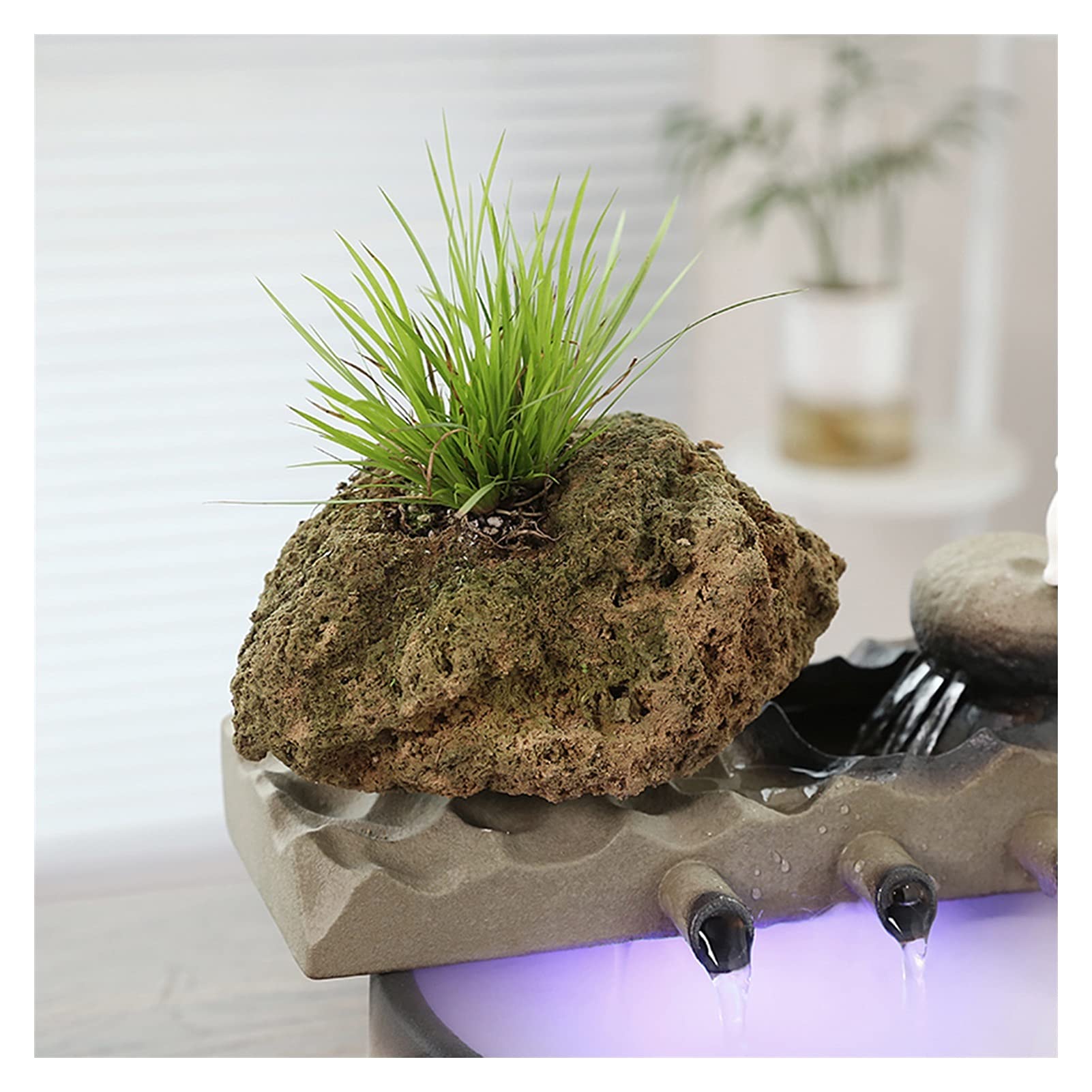 Fontana Zen Da Scrivania Con Cascata E Nebbia - Decorazione Relax Per Ufficio E Casa - Foto 8