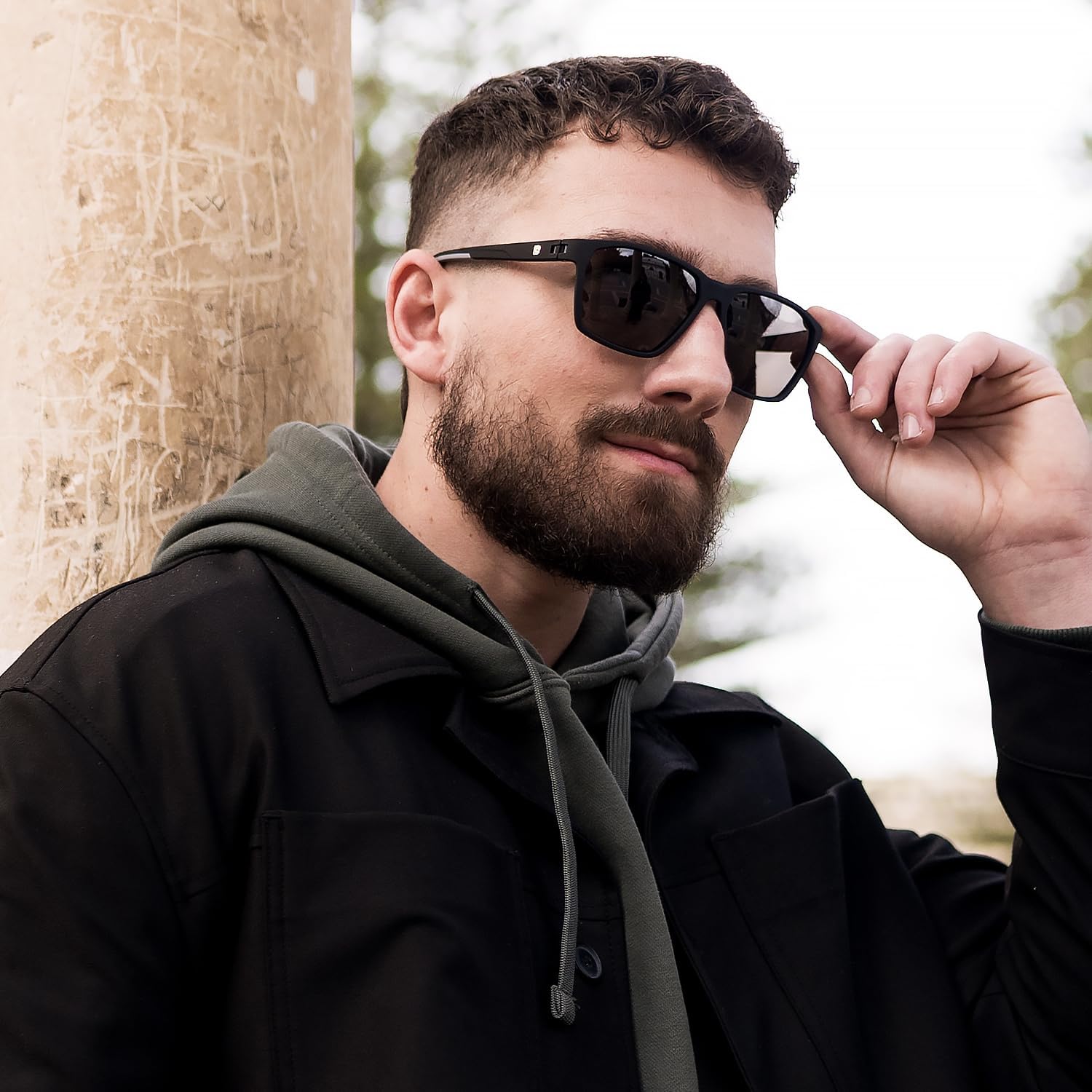 DUCO Polarized Sunglasses for Men and Women Matte Finish Blocking Stylish Design for Driving and Outdoor Activities 6302 - Image 2