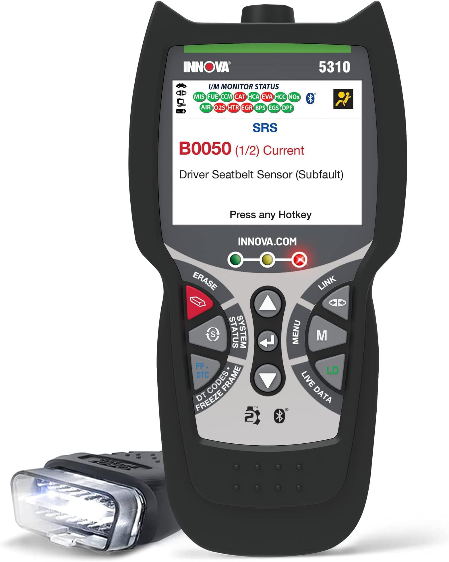 INNOVA 5310 OBD2 Code Scanner Read/Erase ABS/SRS Codes, Reset Oil Light, Live Data, Battery