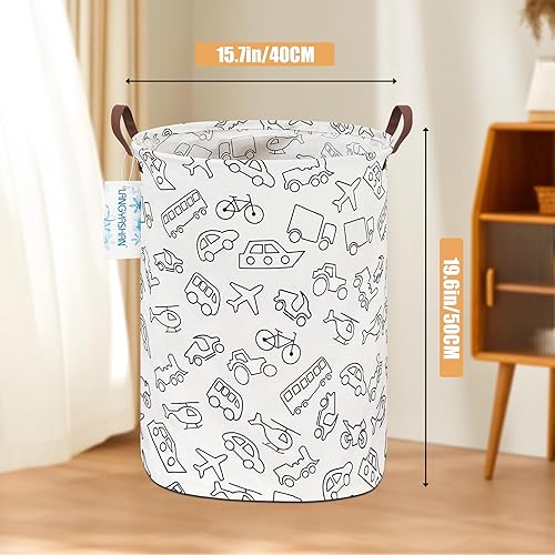 Miniatura 2 de Canasta Langyashan de almacenamiento plegable organizador de tela de lona para dormitorio ropa habitación del bebé juguetes y de regalo