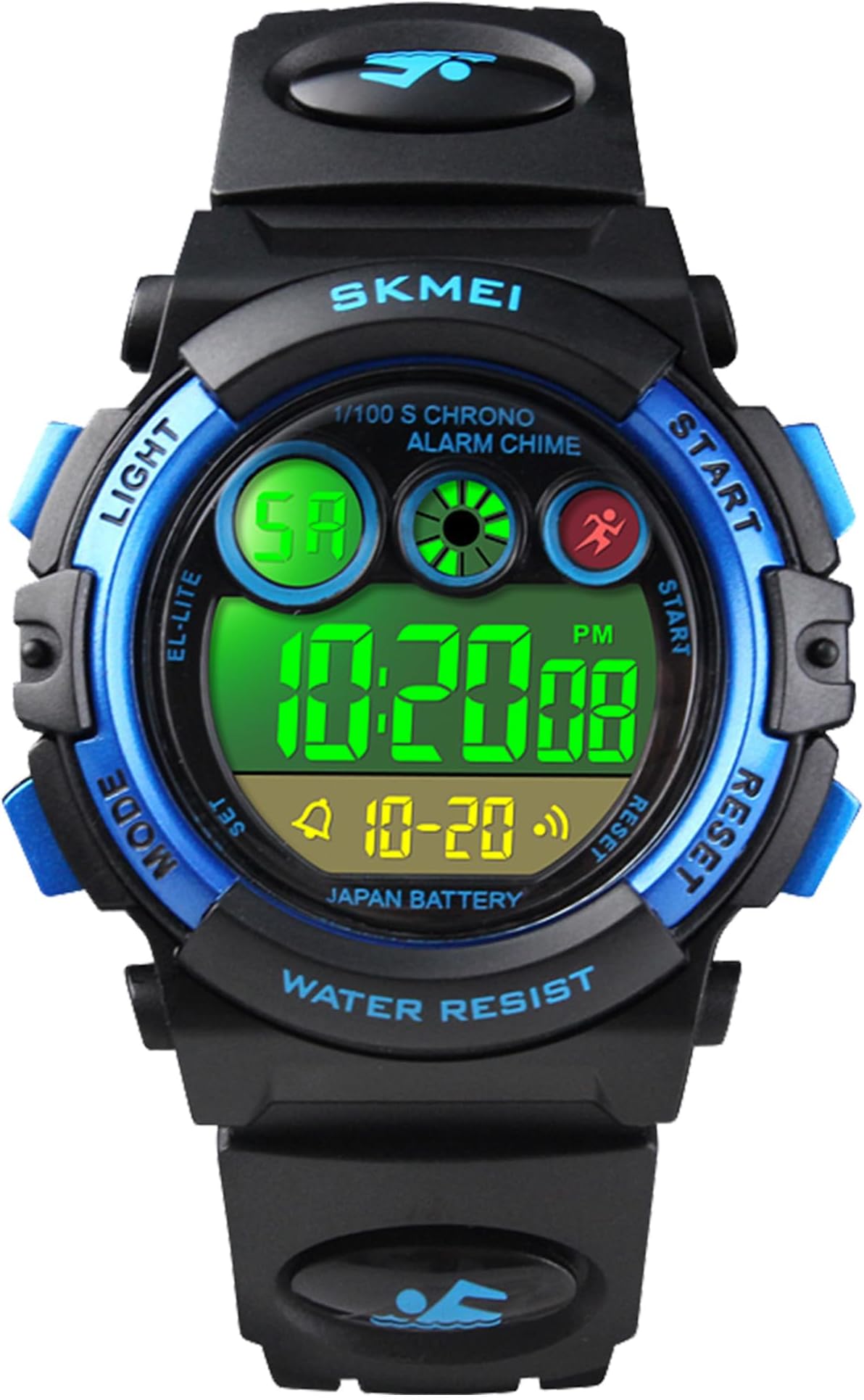 Kids Digital Sport Watch for Boys โ Outdoor Waterproof Military Wrist Watch with Alarm & Stopwatch, Childrenโs Watch for Ages 5โ10