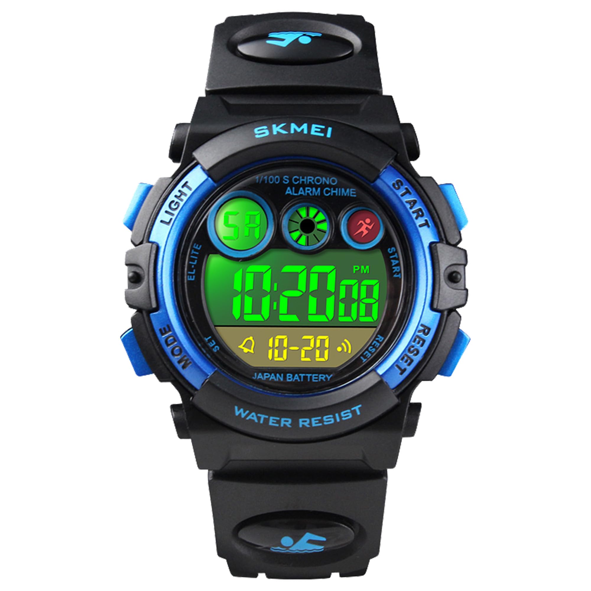 Kids Digital Sport Watch for Boys – Outdoor Waterproof Military Wrist Watch with Alarm & Stopwatch, Children’s Watch for Ages 5–10