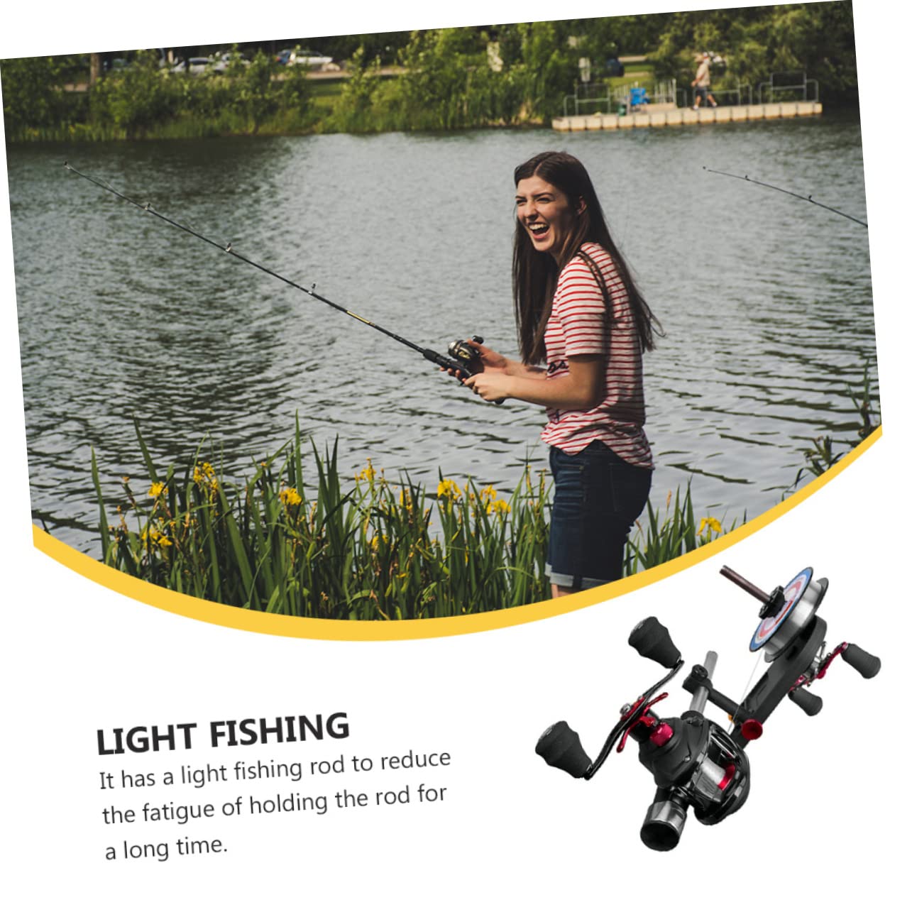 Abaodam Portable Fishing Line Winder Spooling Machine Adjustable Reel Spooling System for Installation Fishing Accessories for Spinning Reels and Baitcasters