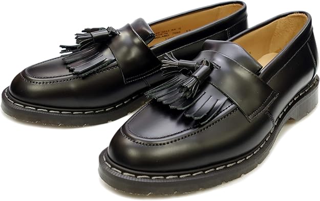 ソロヴェアー ローファー Solovair 2 Tassel Loafer Patent ブラックパテント タッセルローファー メンズ スリッポン レザー ビジネスシューズ イングランド製 柔らかな質感の