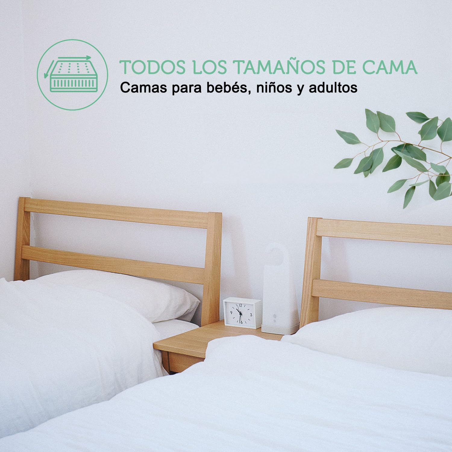 Protector Colchon 80x160-18 cm Impermeable Certificado Oeko-Tex® ~ Cubre de Cama en Fibra Lujosa Tencel™ Ecológica ~ Forma Funda Ajustable