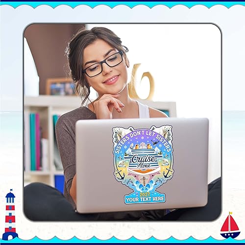 Miniatura 9 de Decoraciones magnéticas para puerta de crucero para hermanas 2024, imanes de puerta de crucero para niñas, imán de decoración de puerta de cabina de