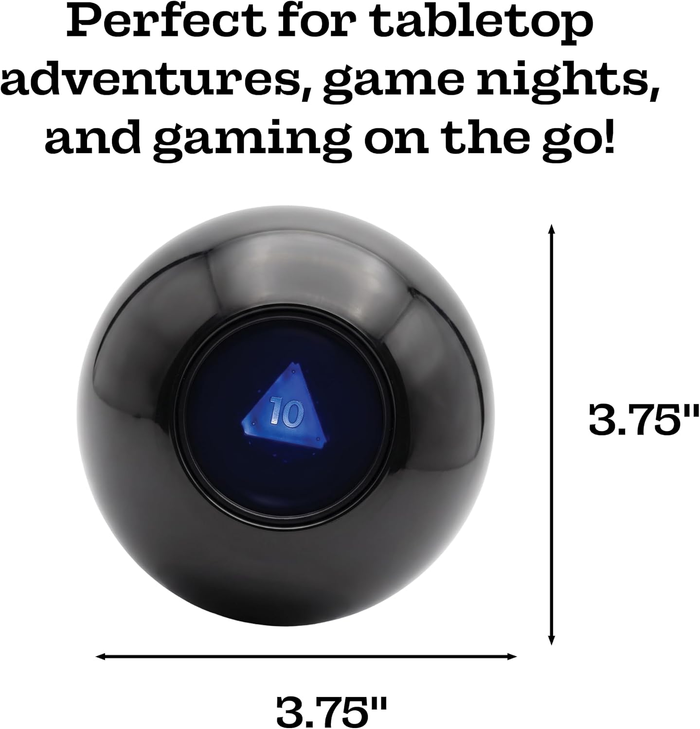Mystic D20 Dice Ball - 20 Sided Dice Fortune Ball for DND, RPG & TTRPG Fans