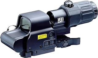 558 Green Red Dot Reflex Sight + G33 3X Magnifying Glass Combo, Optical Holographic Hybrid Sight with G33 Magnifier, Quick Release Rollover Multiplier - AWETHE