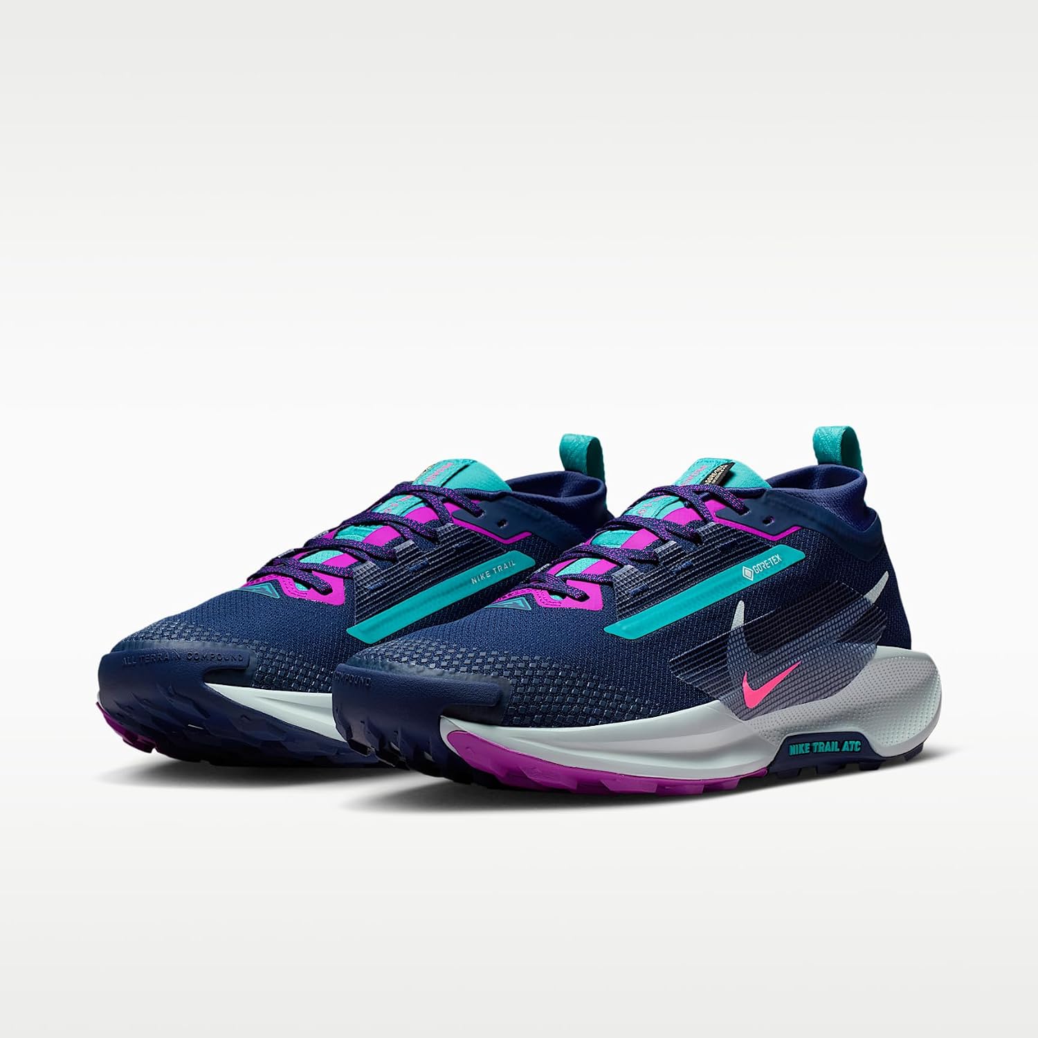 Nike Pegasus Trail 5 Gore-TEX Men's Waterproof Running Shoes (Midnight Navy/Hyper Pink/Vivid Purple/Glacier Blue)