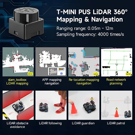 Yahboom MicroROS Robot Car Kit ROS2 SLAM Mapping Navigation