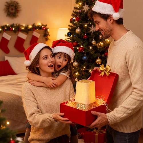 Miniatura 2 de Reloj despertador Sunrise con máquina de ruido reloj despertador digital para dormitorios, sonidos naturales para despertar suave, 30 sonidos de