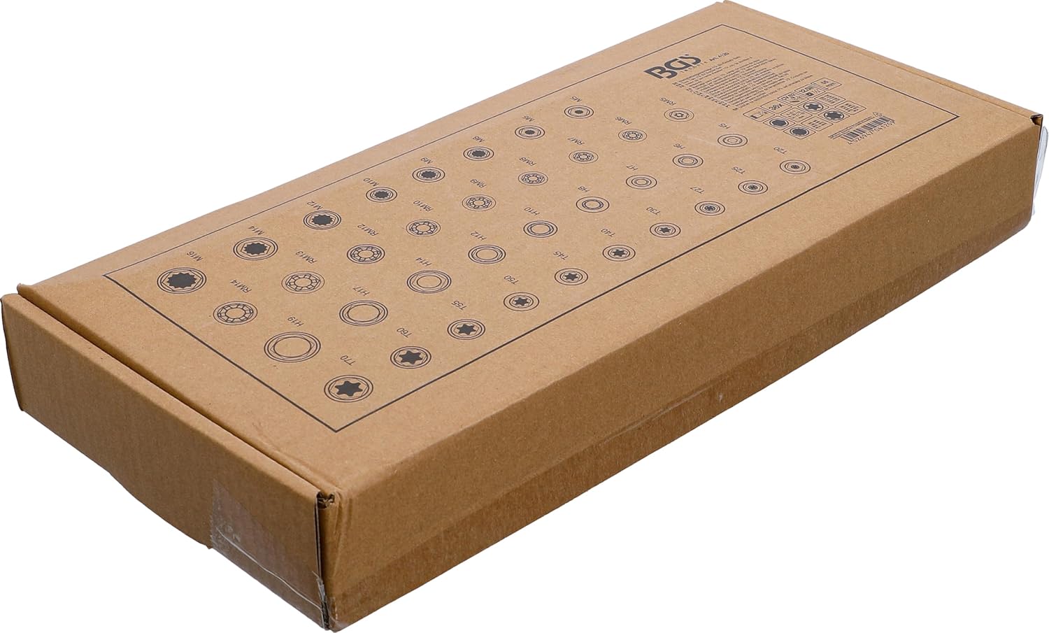 BGS 4120 | Tool Tray 1/3: Bit Socket Set | 12.5 mm (1/2") | internal hexagon, T-Star (for Torx), Spline (for XZN), Spline (for RIBE) | 36 pcs.