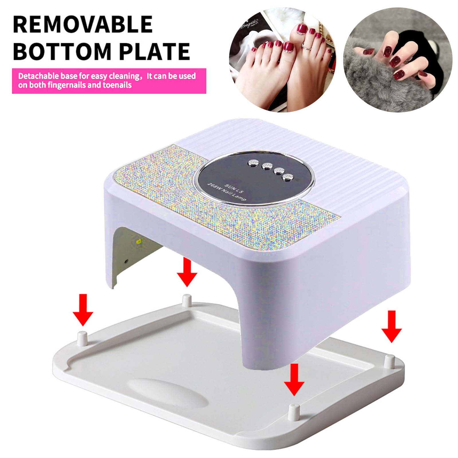 UV LED Nail Lamp for Gel Nail Polish