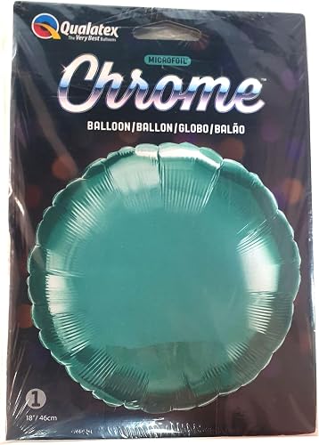 18 Inch Foil Round Chrome Green 5ctp