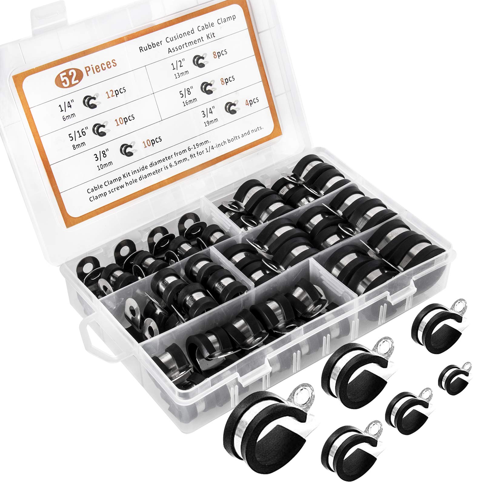 Abrazaderas de cable de acero inoxidable para eliminar vibraciones en tubos