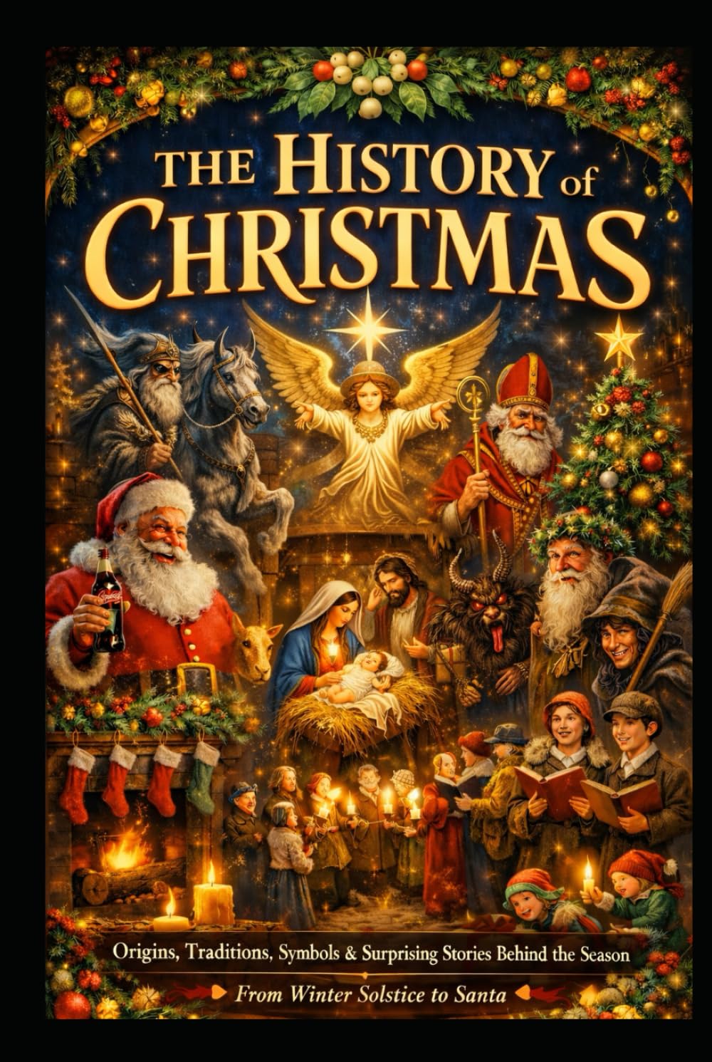 The History of Christmas: Origins, Traditions, Symbols & Surprising Stories Behind the Season -- From Winter Solstice to Santa: How Midwinter Feasts, Faith, Folklore, Carols, & Commerce Made Christmas
