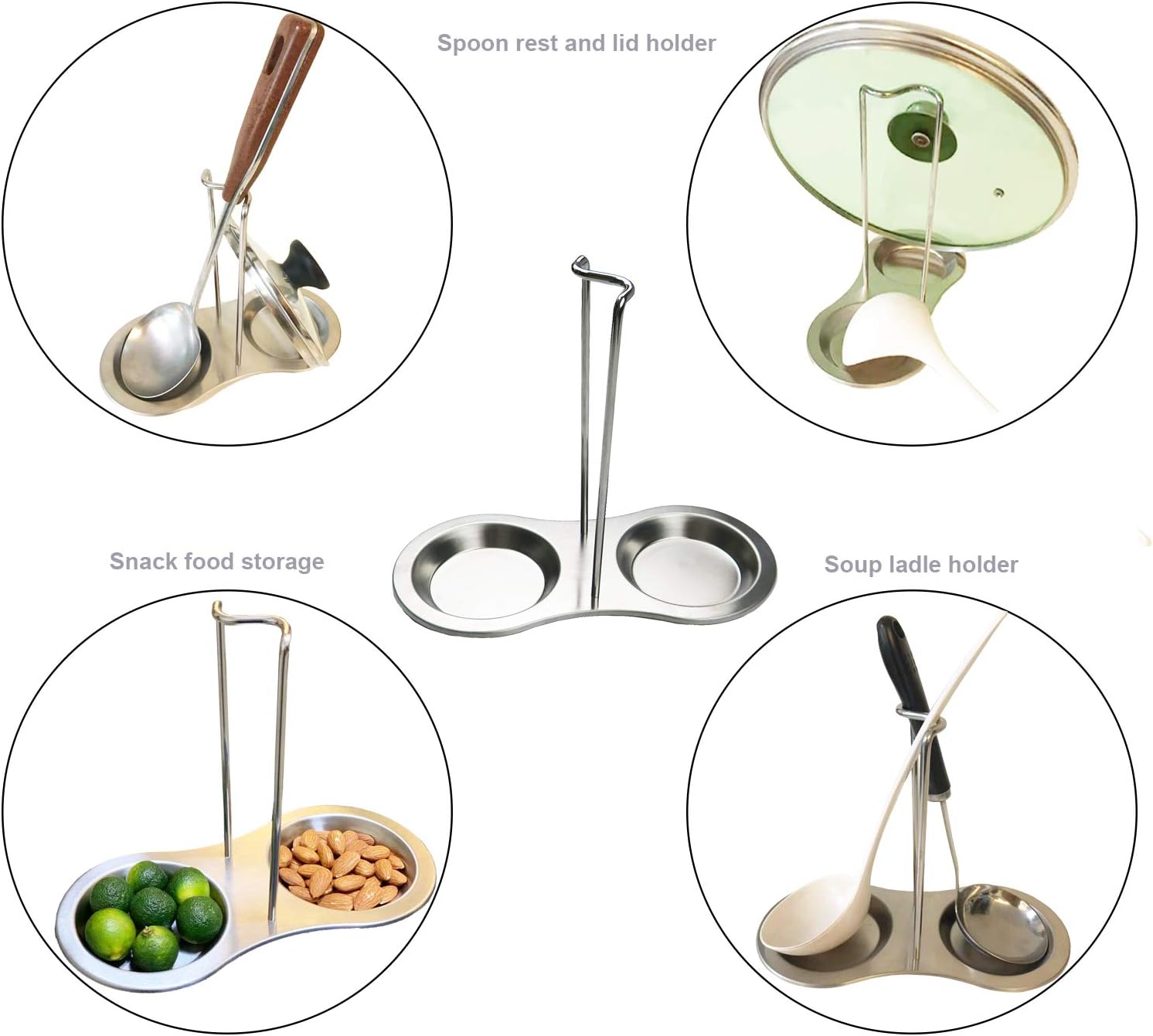 Free Shipping đŸ›’ Cockgoo Spoon Rest for Stove Top, Kitchen Stainless Steel Vertical Holder for Ladle Spatulas Lid, Double Spoon Stand Rack Super Deal Product Cockgoo Spoon Rest for Stove Top, Kitchen Stainless Steel Vertical Holder for Ladle Spatulas Lid, Double Spoon Stand Rack