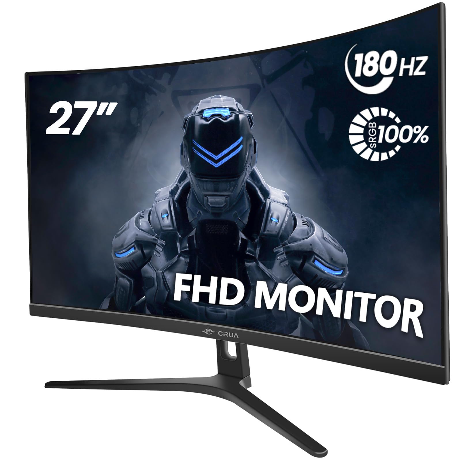 27 inch Curved Gaming Monitor 180Hz FHD(1920x1080P) Fast 1ms(GTG)