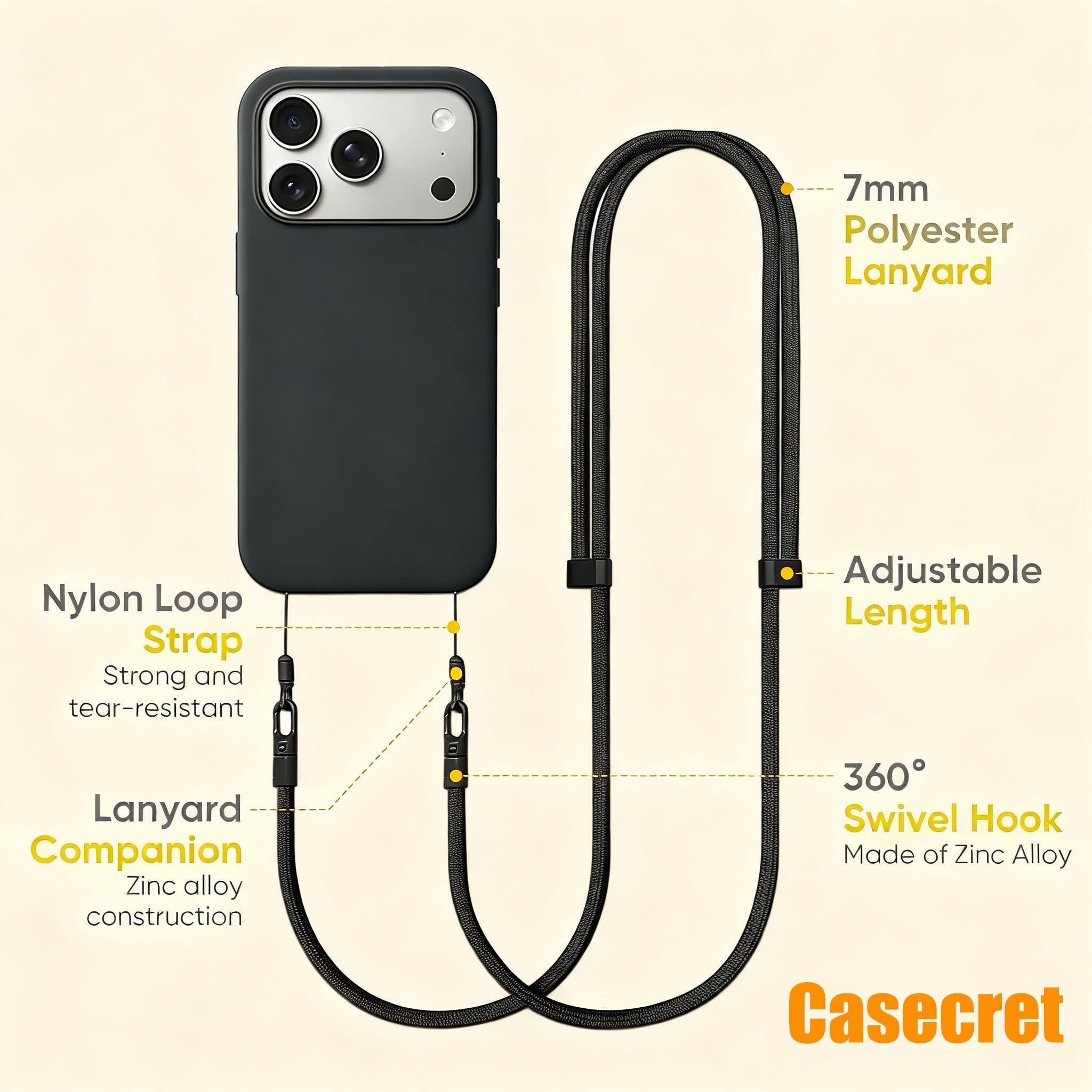 Amazon.com: Phone Lanyard Phone Strap Crossbody Compatible with