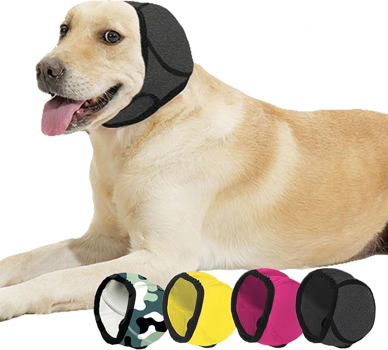 Protetor Auricular Impermeável para Cães BAMY, Cinza, L