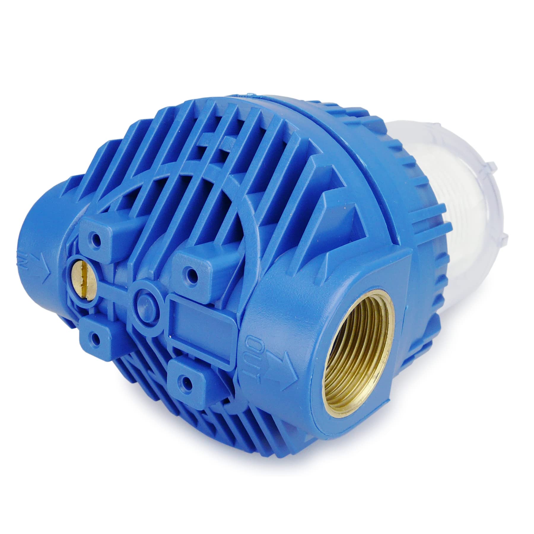 SMARDY 0502 Prefiltro 5 Pulgada para Bomba de jardín y Plantas de Agua doméstica, 3000 l/h de caudal, Filtro de Agua Rosca Interior 1", con Cartucho Lavable pre-Filtro para Bombas Piscinas