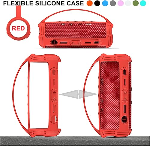 Miniatura 27 de JCHPINE Funda de silicona para altavoz Bluetooth portátil JBL Flip 6, soporte de transporte protector para accesorios de altavoces JBL Flip 6