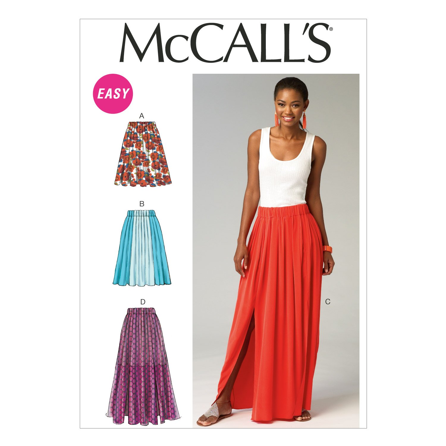 McCall Pattern Company M6931 Misses Skirts, Size Y