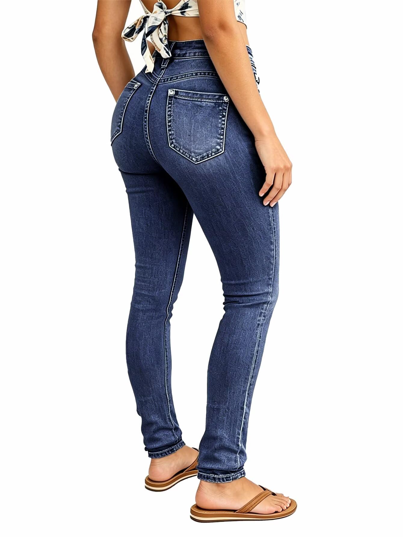 Flamingals Skinny Straight Leg