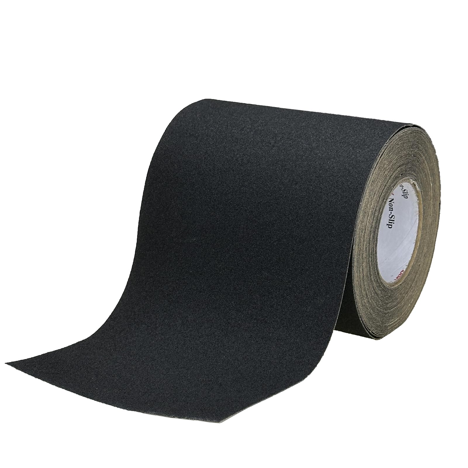 S&X Anti Slip Tape 6 Inch x 60 FT Roll, Ultimate Non-Slip Skid Grip Tape for Outdoor Stair Treads, Wooden Steps & Exterior Grips, Black, Grit 60, Waterproof, Extra-Durable, Long-Lasting Tread Strips