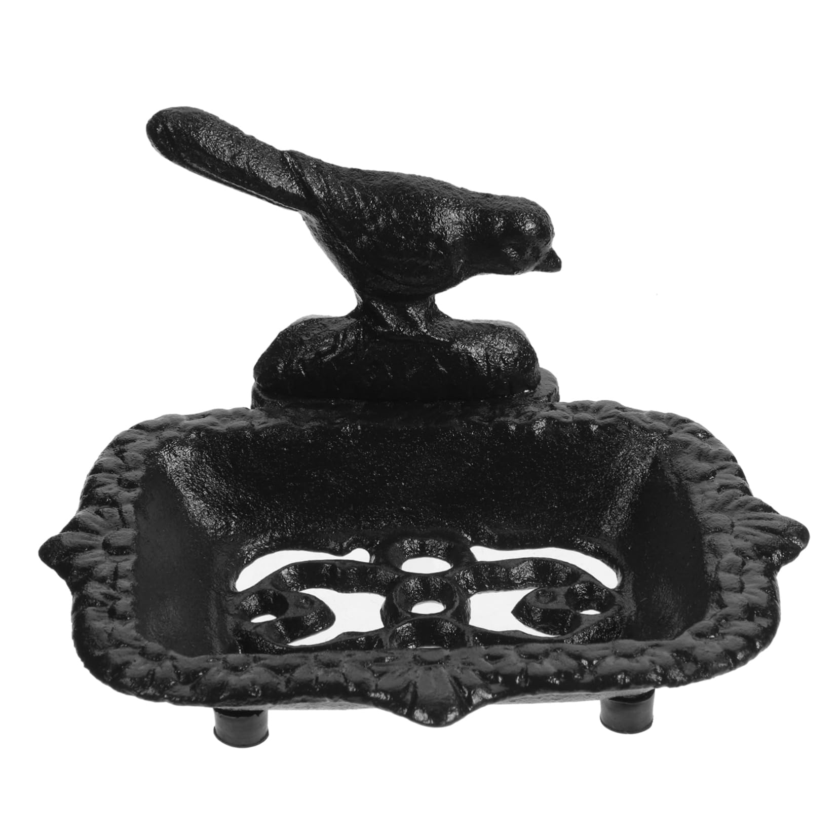 Cabilock Porta Sapone in Ferro Decorativo, Metal Soap, a Forma di Animale, Compatto e Drenante per Doccia, Bagno e Hotel