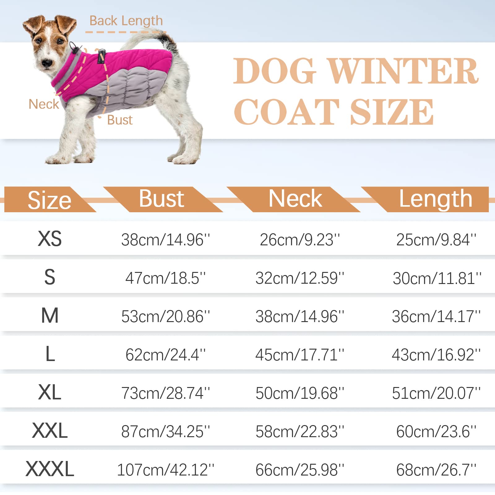 OUOBOB Dog Winter Coat With Built-in Harness - Large Waterproof Jacket, Reflective Snowsuit, Windproof Puffer 2XL - Image 3
