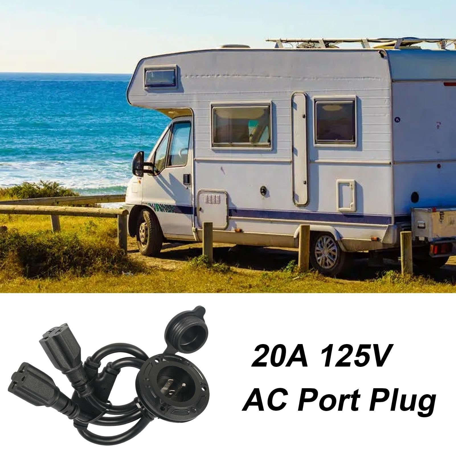 Gniazdo Zasilania Brzegowego RV Wodoodporny adapter elektryczny AC 20A