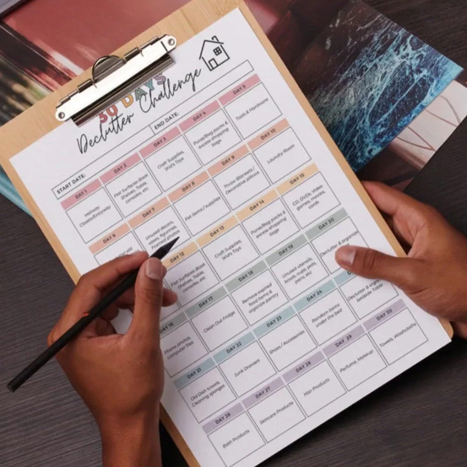 ADHD Cleaning Planner - Reusable & Editable Schedule With Checklists For Daily/Weekly Household Tasks