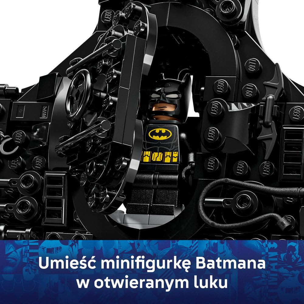 LEGO DC Batman Logo Batmana 76330 | Model kolekcjonerski, do ekspozycji, prezent dla fana Batmana 12+, zestaw klocków konstrukcyjnych, 678 elementów