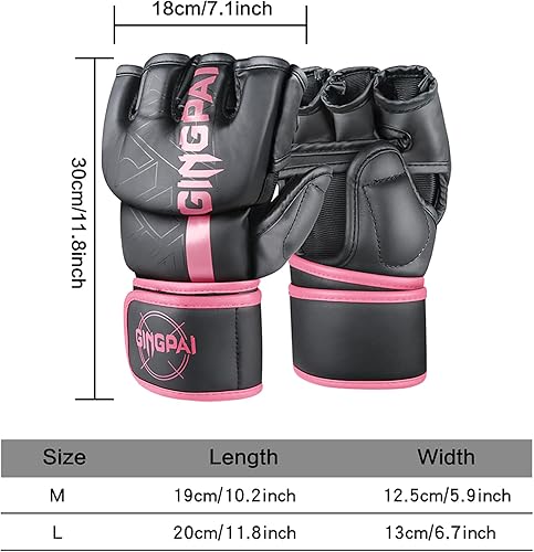 Miniatura 3 de Kickboxing Sparring Gloves Punch Bag Boxing Gloves MMA Gloves for Training,MMA, Martial Arts Half Finger Boxing Gloves