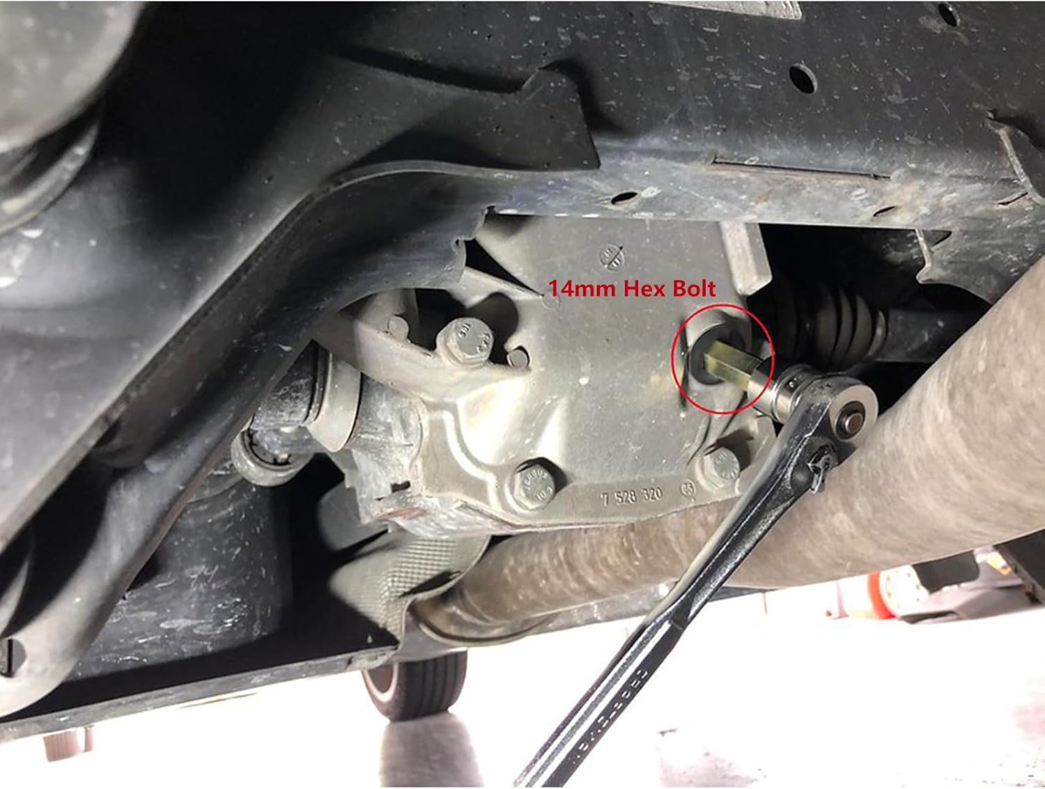 Bevinsee 2pcs Differential Fill Plug with O-Ring & Vanos Oil Supply Line Hose Compatible with E60 E46 04/1997-08/2006