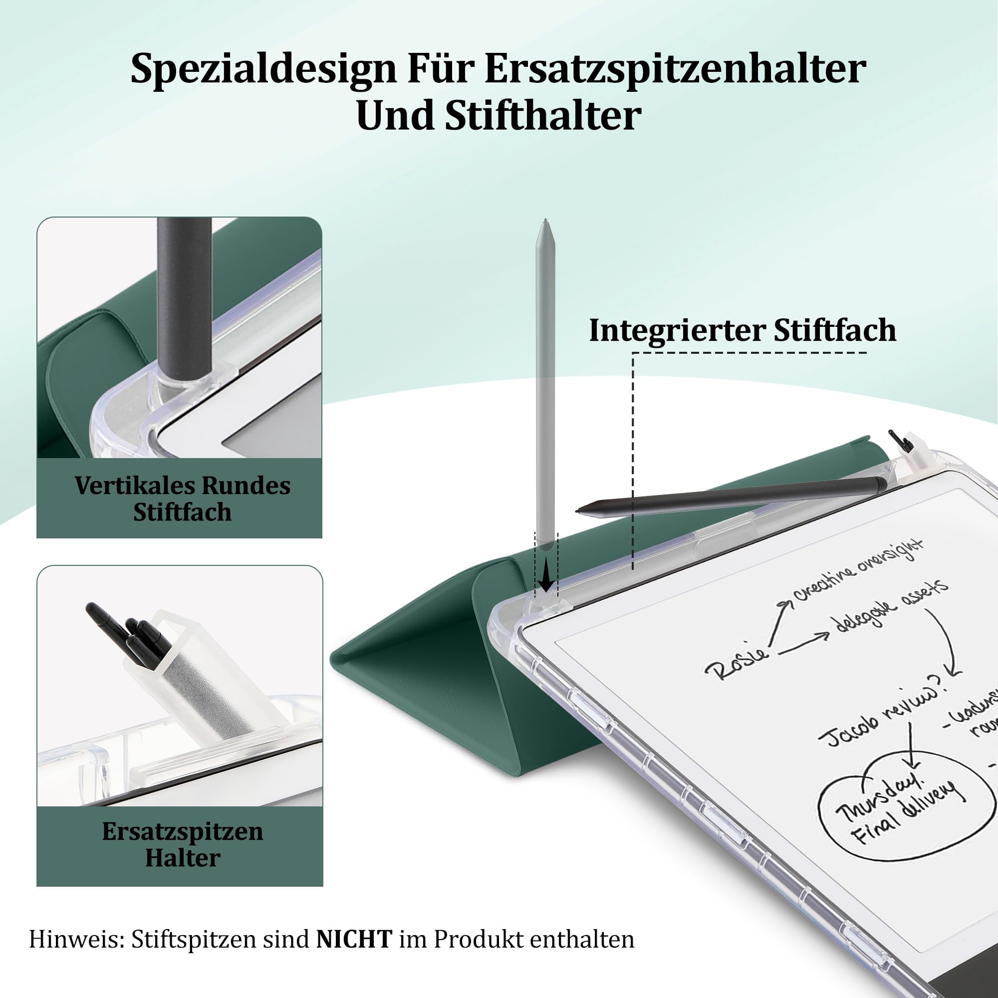 Magnetische 2-in-1 Dreifachhülle für 10,2" Kindle Scribe 2022/2024