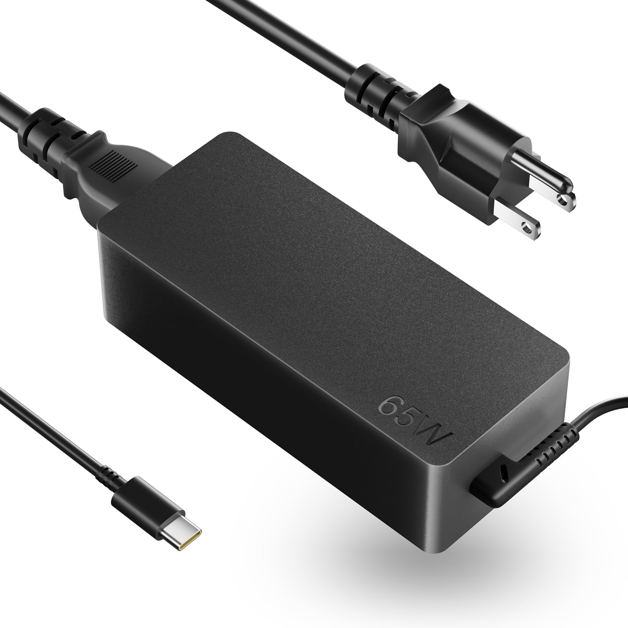 MENLONIGT 65W USB C Laptop Charger Replacement for Lenovo ThinkPad X1 T14 T15 E14 Yoga 7i 9i, Compatible with Chromebook Type C Power Adapter ADLX65YLC3A