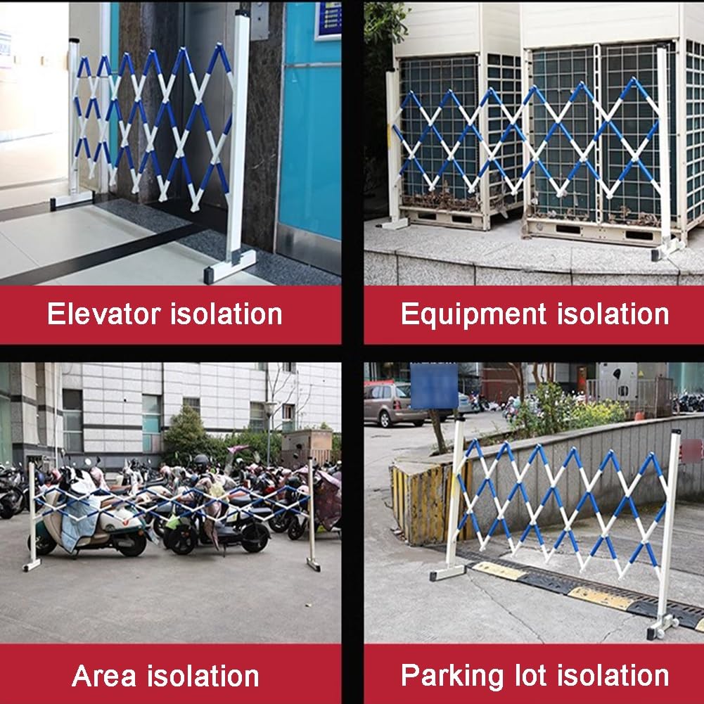 Barrera plegable portátil retráctil para control de acceso de construcción rápida, seguro de tráfico