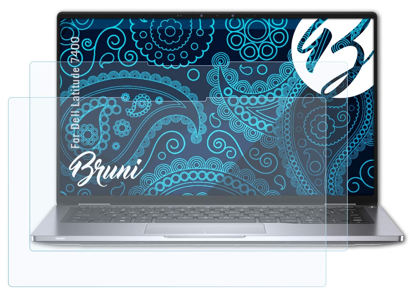 Bruni Screen Protector compatible with Dell Latitude 7400 Protector Film, crystal clear Protective Film (2X)
