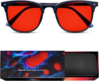 Blue Light Glasses Men & Women ULTRALIGHT - Blue Light Blocking Glasses Men Bluelight Glasses men - Blue Light Blocking Glasses Women Anti Blue Light Glasses MEN Red Light Glasses - Biohacker Red Lens