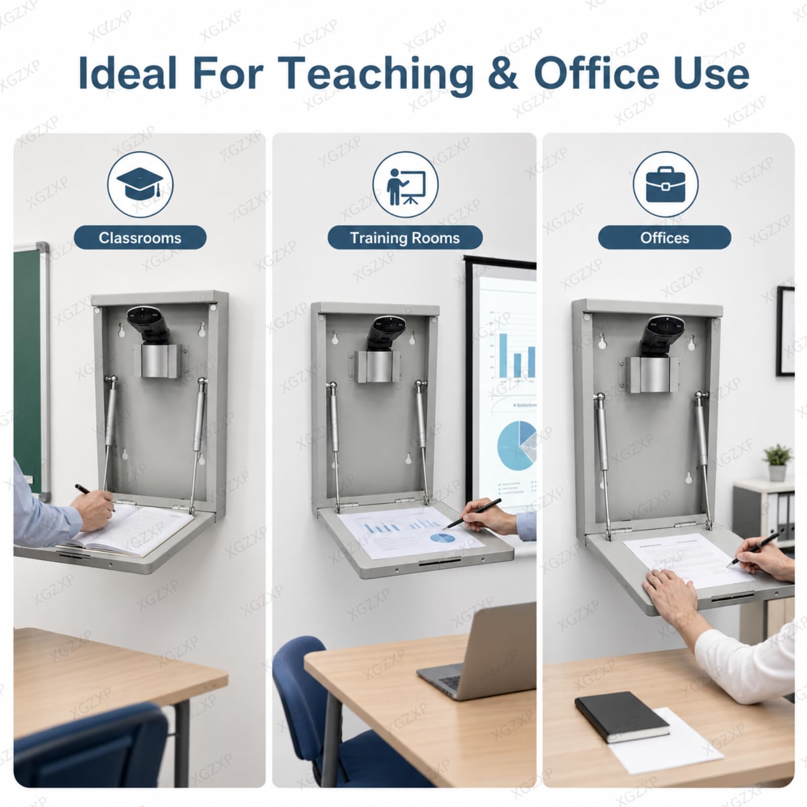 Videocamera USB da Parete per Documenti, Visualizzatore per La Didattica con Blocco, Scansione di Documenti E Registrazione di Presentazioni, Annotazione su Lavagna, Ideale per 5mp