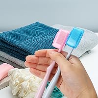 Vista 6 de 5 tapas de viaje para cepillos de dientes, fundas portátiles para cepillos de dientes, funda protectora para cepillo de dientes, soporte de cabeza